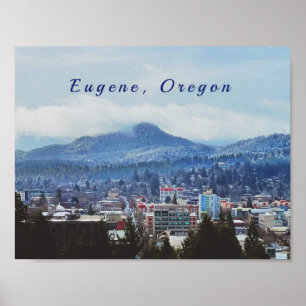 Eugene, Oregon Poster Art Print