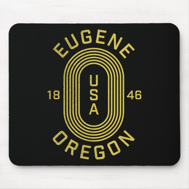 Eugene Oregon Usa  Mouse Mat (Front)