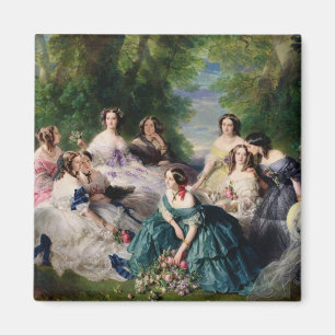 Eugenie Surrounded by her Ladies-in-Waiting Magnet