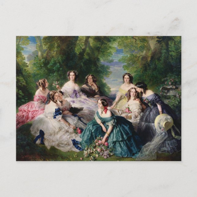 Eugenie Surrounded by her Ladies-in-Waiting Postcard (Front)