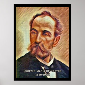 Eugenio Maria De Hostos Vintage Poster