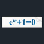 Eular math equation bumper sticker<br><div class="desc">Eular math equation.Euler's formula,  named after Leonhard Euler,  is a mathematical formula in complex analysis that establishes the deep relationship between the trigonometric functions and the complex exponential function.</div>