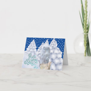 Eule im Schnee Note Card