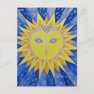 Eule Sun Owl Postcard