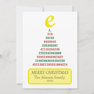 Euler christmas tree holiday card