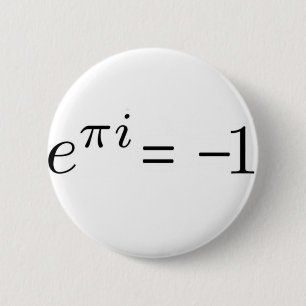 Euler formula! 6 cm round badge