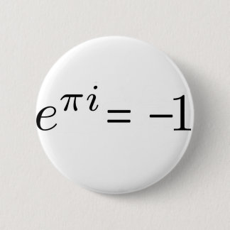 Euler formula! 6 cm round badge