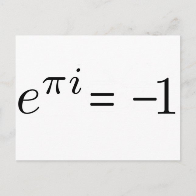 Euler formula! postcard (Front)