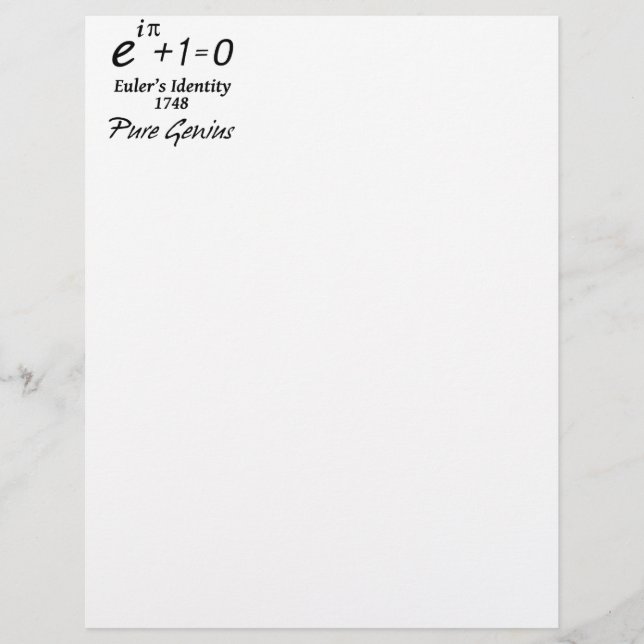 Euler's Identity (Front)