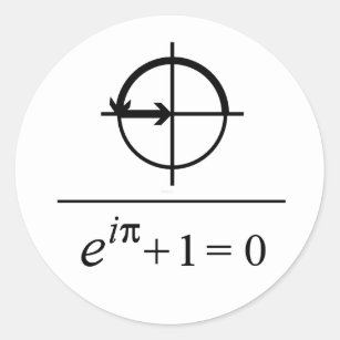 Euler's Identity Classic Round Sticker