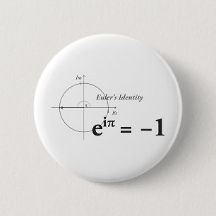Euler's Identity Math Formula 6 Cm Round Badge