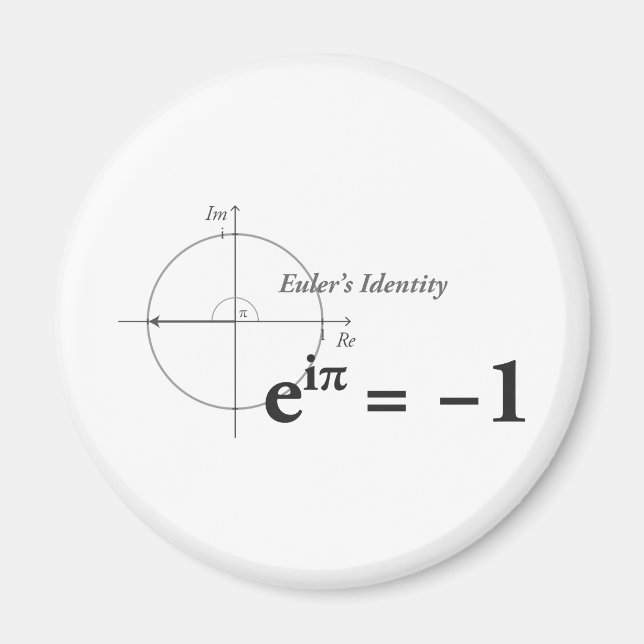 Euler's Identity Math Formula Magnet (Front)