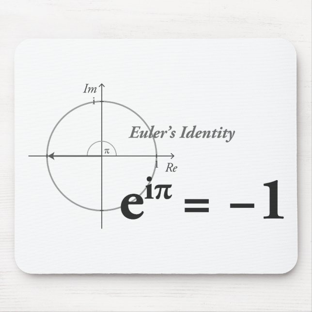 Euler's Identity Math Formula Mouse Mat (Front)