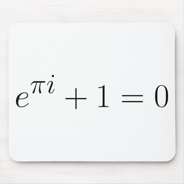 Euler's identity mouse mat (Front)