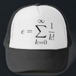 Euler's number series trucker hat<br><div class="desc">Euler's number or simply 'e' represented in form of a series.</div>