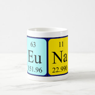 Euna periodic table name mug