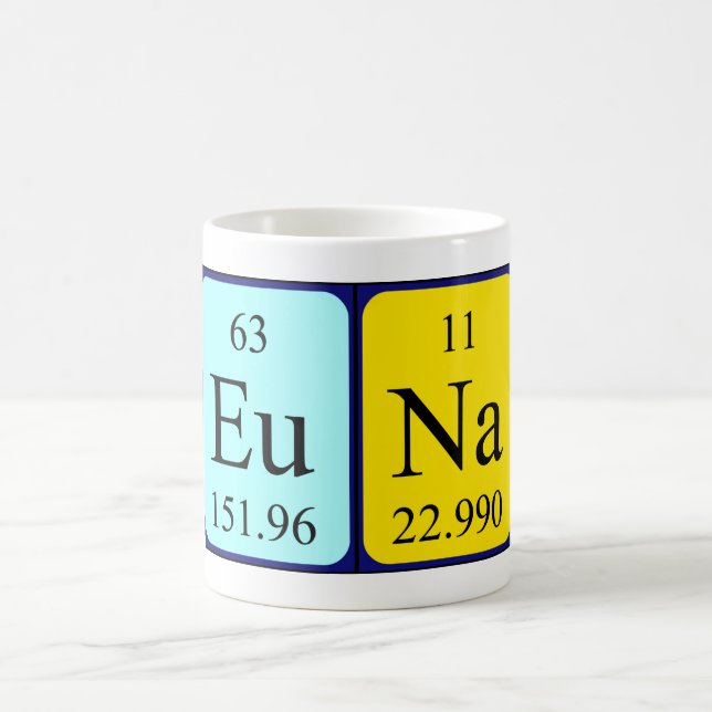 Euna periodic table name mug (Center)
