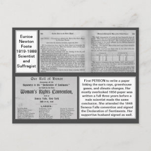 Eunice Newton Foote Climate Change Scientist Postcard