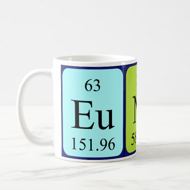 Eunice periodic table name mug (Left)