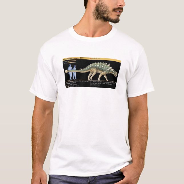Euoplocephalus - Biology Dinosaur Jurassic T-Shirt (Front)