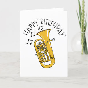 Euphonium Birthday Card Brass Musician