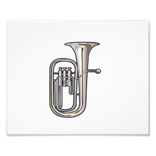 euphonium brass instrument music realistic.png photo print