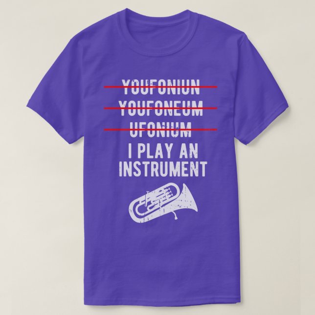 Euphonium Marching Funny Baritone 1 T-Shirt (Design Front)