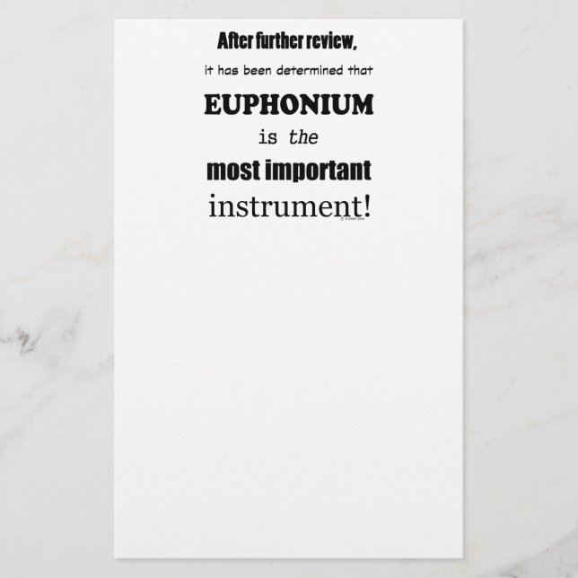 Euphonium Most Important Instrument (Front)