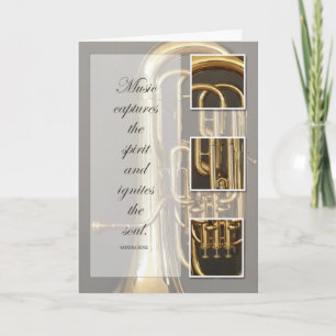 Euphonium Music Birthday Card