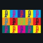 Euphonium Pop Art Poster<br><div class="desc">Euphonium Pop Art. If Euphonium is your hobby,  occupation,  or obsession,  show it with great Euphonium t-shirts,  mugs,  stickers,  and more.  They're also great gifts for other Euphonium fans!</div>