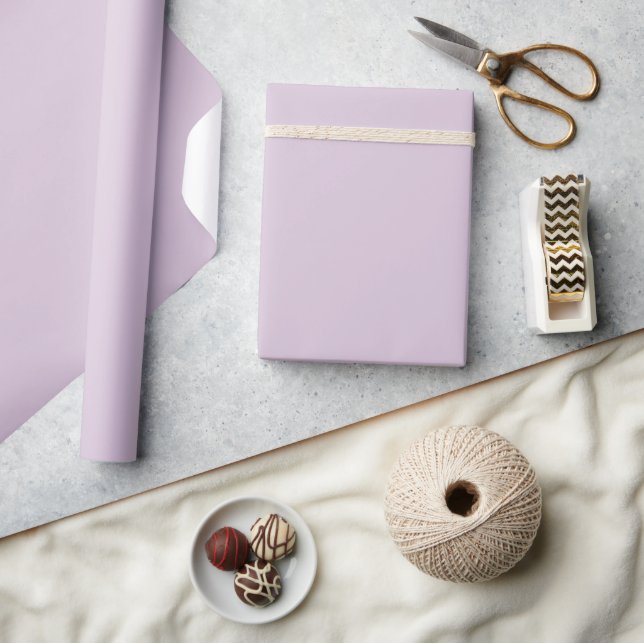 Euphoric Lilac Purple Solid Colour Wrapping Paper (Crafts)