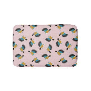 Eurasian blue tit bath mat