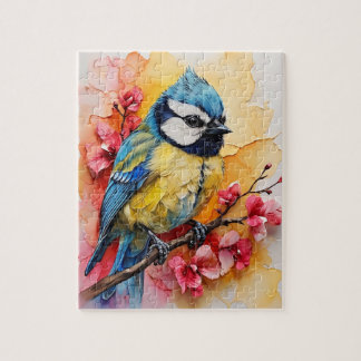 Eurasian Blue Tit Bird Jigsaw Puzzle