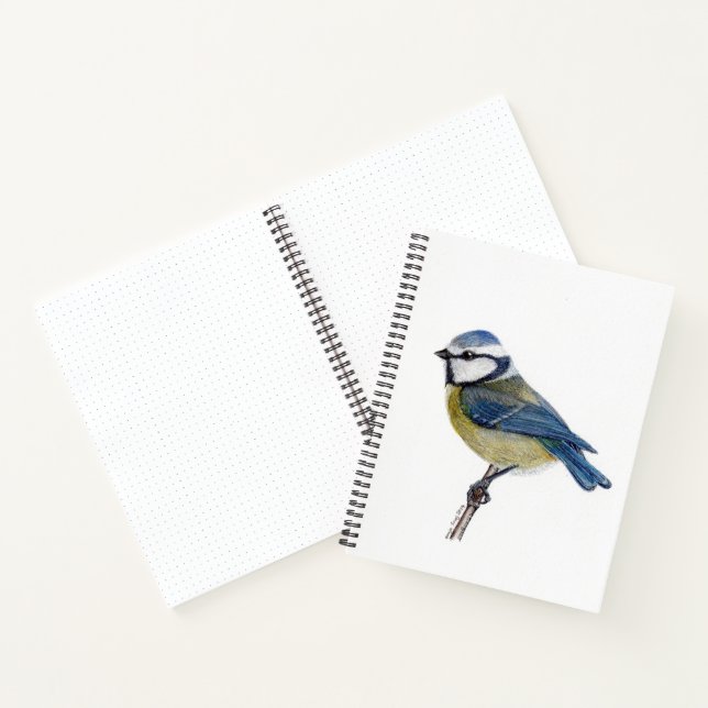  Eurasian Blue Tit Bird Notebook (Inside)