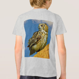 Eurasian eagle owl Tri-Blend shirt