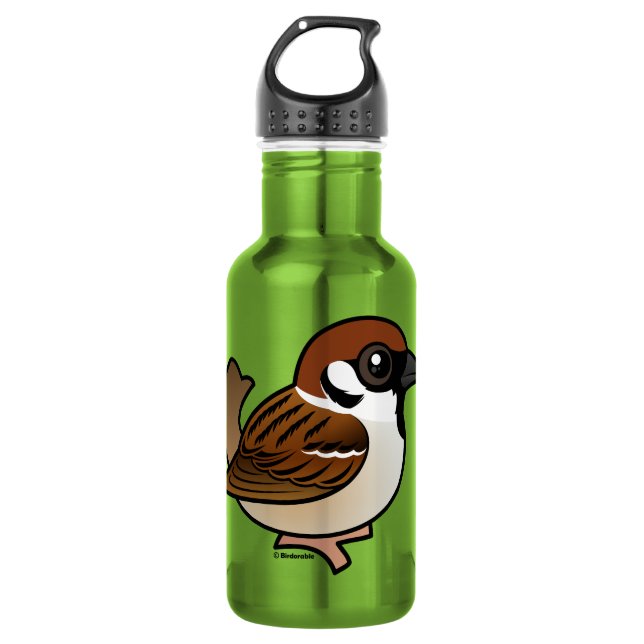Eurasian Tree Sparrow 532 Ml Water Bottle (Front)