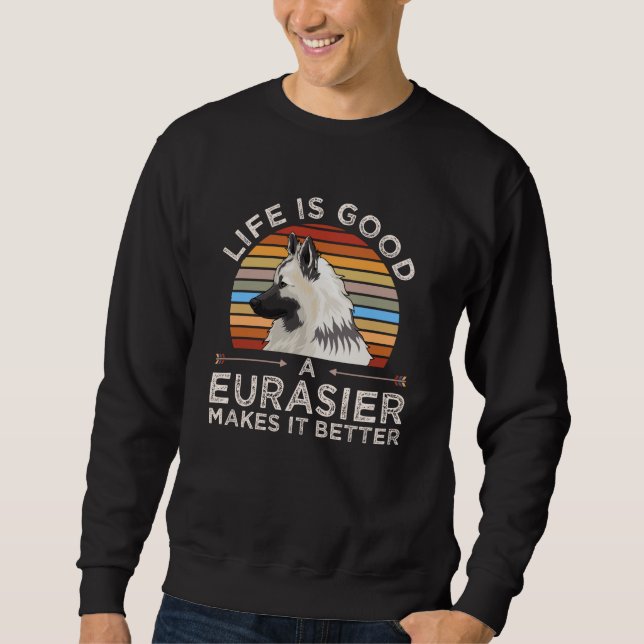 Eurasier Dog Funny Gift Idea Sweatshirt (Front)