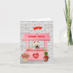 Eurasier Dog Valentine's Day Kissing Booth Card