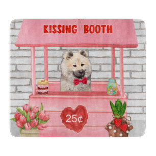 Eurasier Dog Valentine's Day Kissing Booth Cutting Board