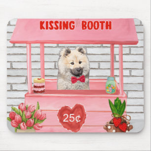 Eurasier Dog Valentine's Day Kissing Booth Mouse Mat