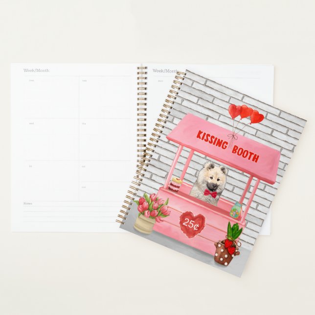 Eurasier Dog Valentine's Day Kissing Booth Planner (Display)