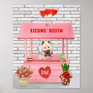 Eurasier Dog Valentine's Day Kissing Booth Poster