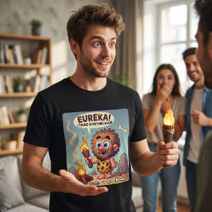Eureka Caveman   Funny Prehistoric Discovery Art Tri-Blend Shirt