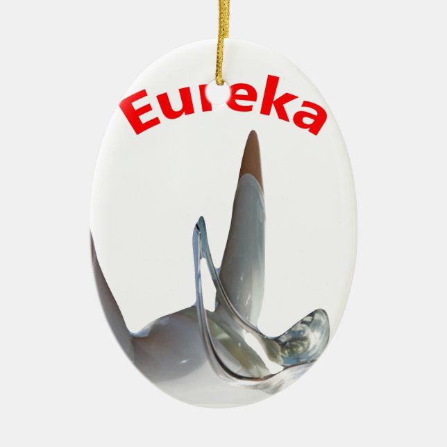 Eureka Ceramic Tree Decoration (Front)