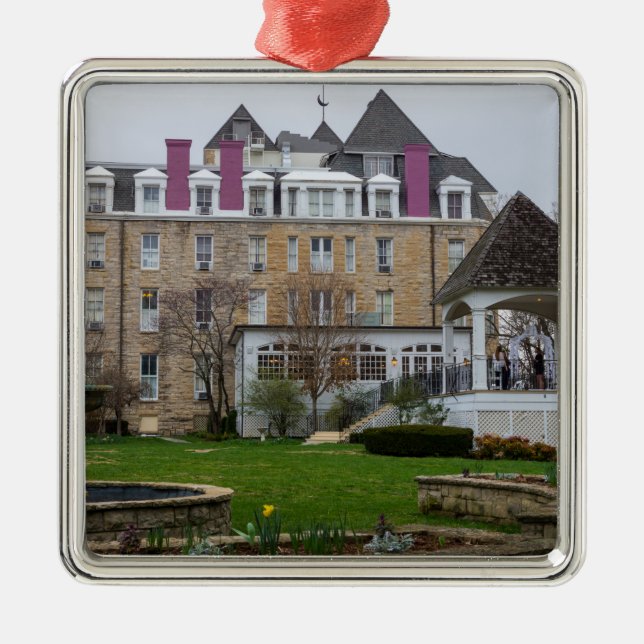 Eureka Crescent Metal Tree Decoration (Front)