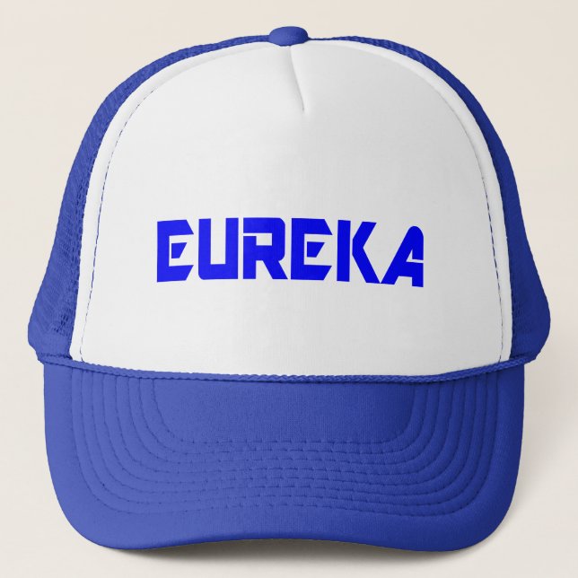 😜💡Eureka-Funny Cool Exclamation Stylish Trucker Hat (Front)