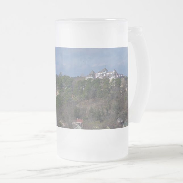 Eureka Hill Side Frosted Glass Beer Mug (Front Right)