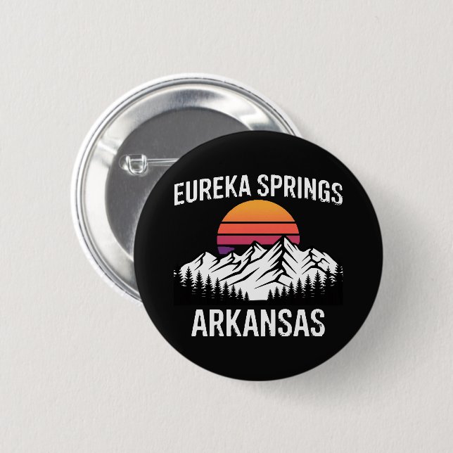 Eureka Springs 6 Cm Round Badge (Front & Back)