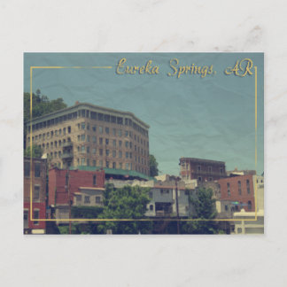 Eureka Springs, Arkansas Downtown Basin Hotel Postcard