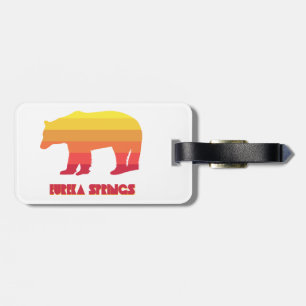 Eureka Springs Arkansas Rainbow Bear Luggage Tag